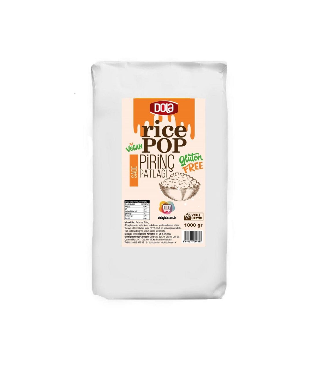 Dola Rice Pop Glutensiz Pirinç Patlağı ile Yaratıcı ve Sağlıklı Atıştırmalıklar