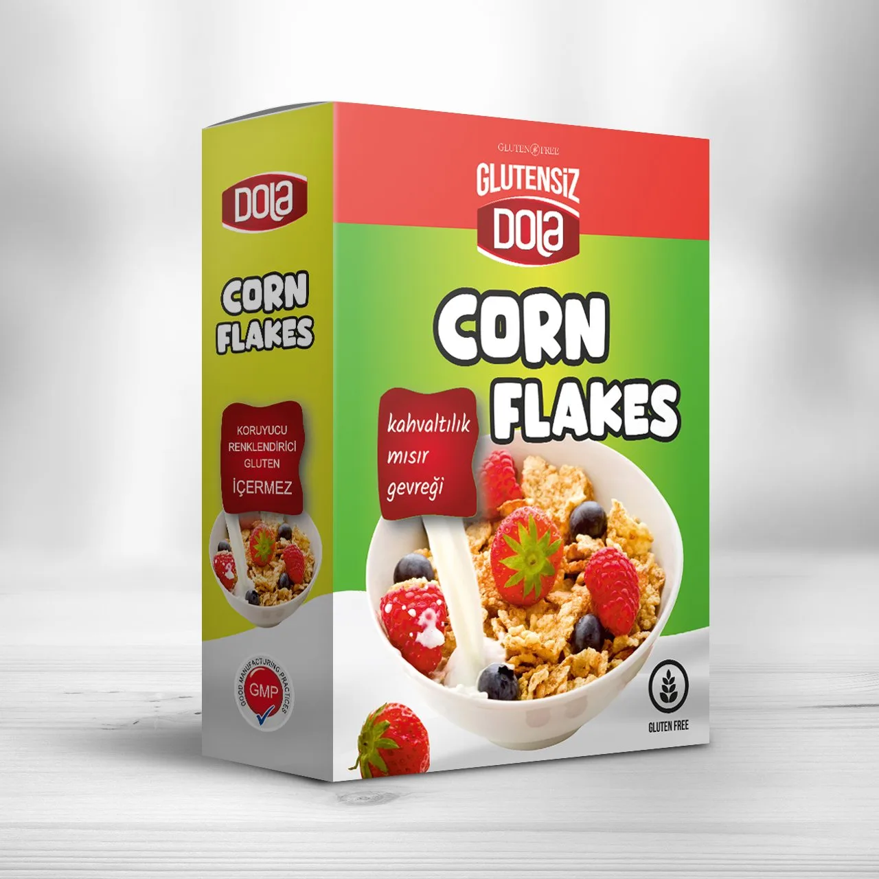Dola 2'li Atıştırmalık Set Coco Balls Çıtır Tahıl Topları ve Corn Flakes Mısır Gevreği Glutensiz