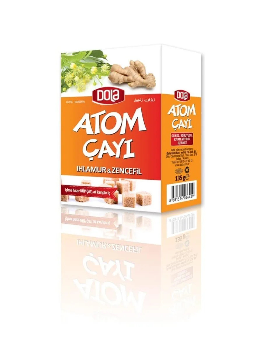 Dola Atom Çay 3 lü Paket Nane Limon Zencefil & Kış Çayı & Ihlamur Zencefil