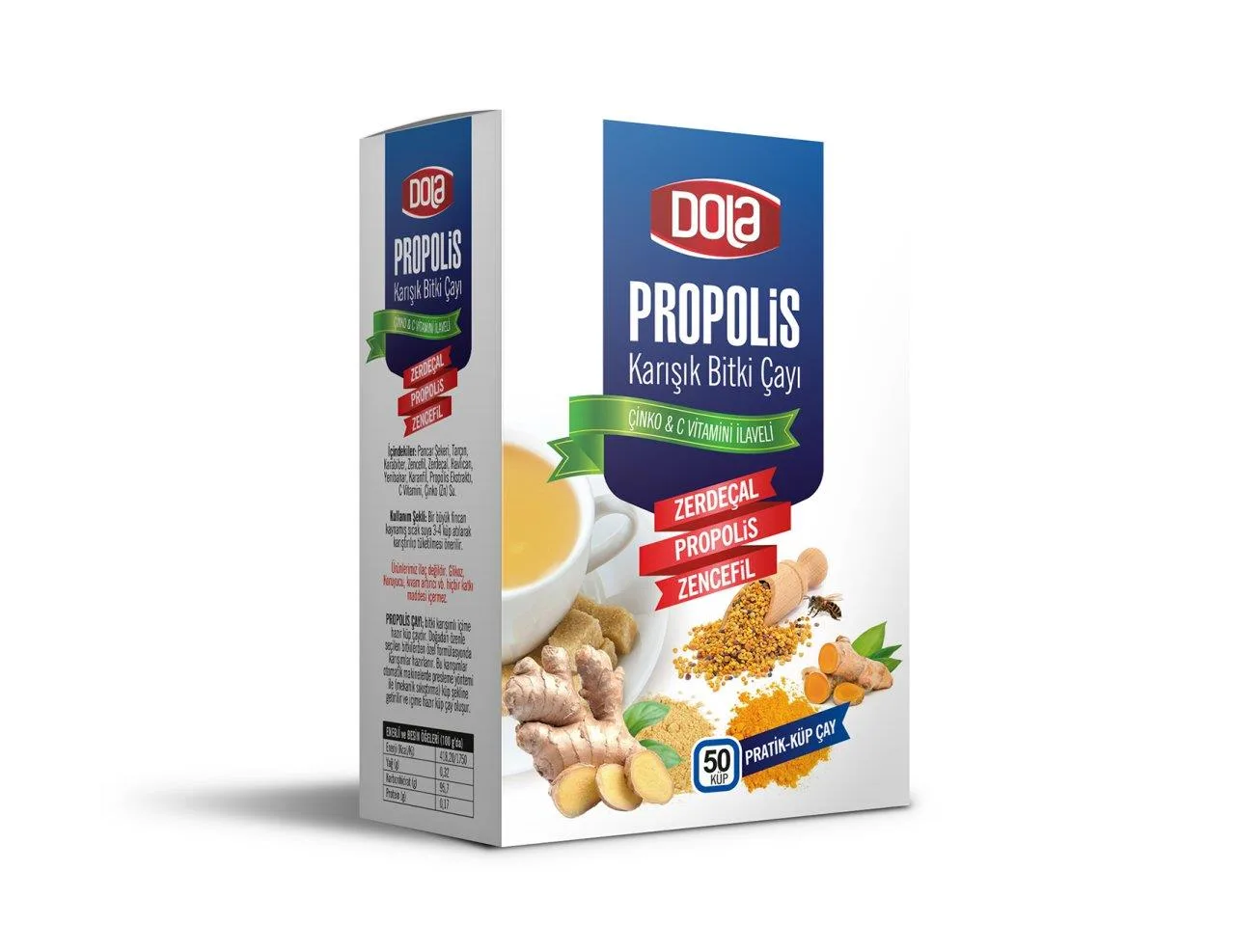 Dola Atom Kış Çayı Seti - Kış Çayı ve Propolis Karışık Bitki Çayı 150 gr 2 Adet