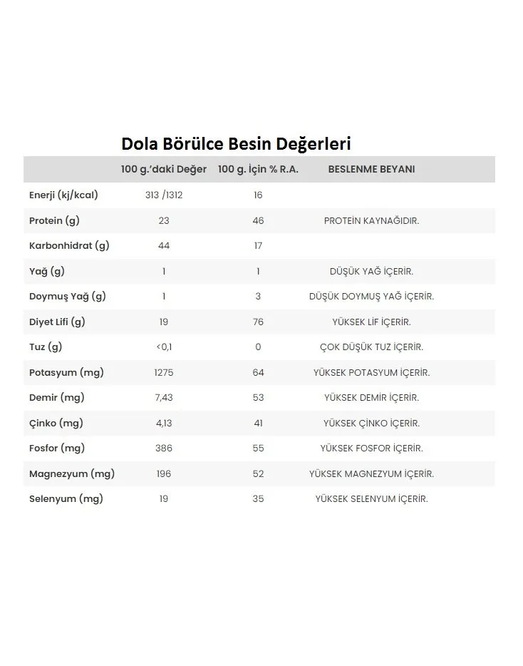 Dola Börülce 5 kg