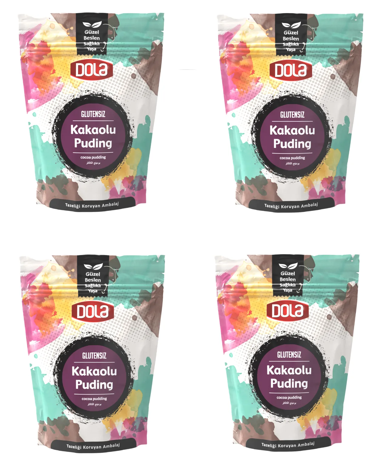 Dola Glutensiz Kakaolu Puding 100 gr 4 Adet