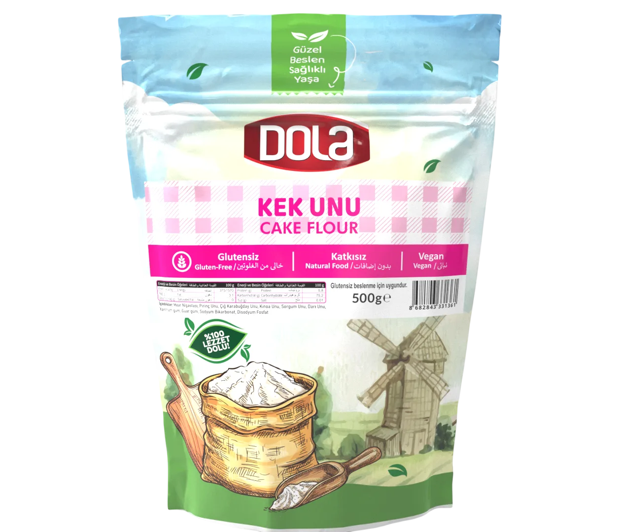 Dola Glutensiz Karabuğdaylı Kek Unu 500 gr