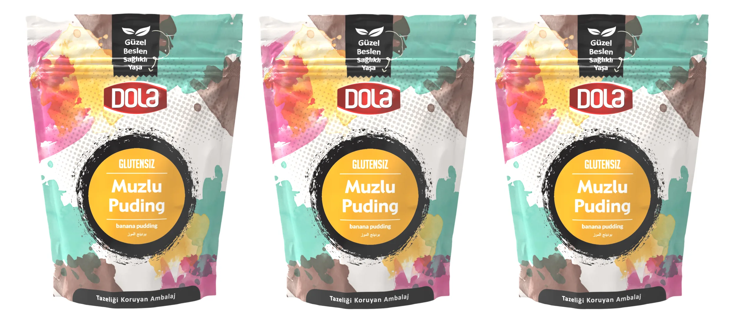 Dola Glutensiz Muzlu Puding 100 gr 3 Adet