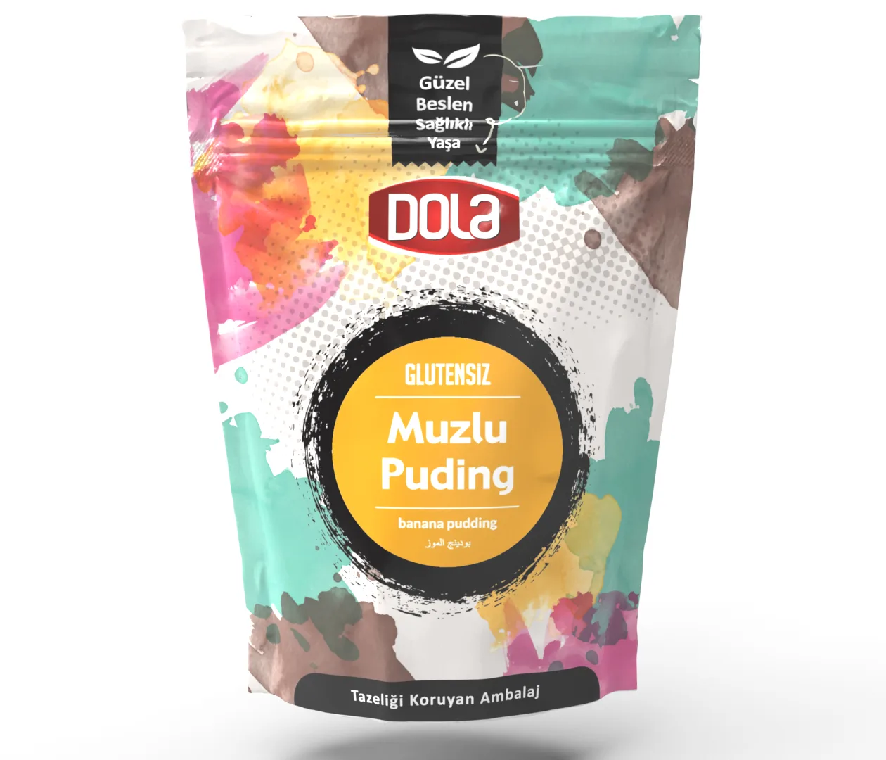 Dola Glutensiz Puding Seti 3'lü Muzlu, Çilekli, Kakaolu 100 gr 3 Adet