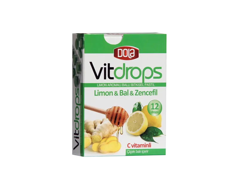 Dola Vitdrops Limon & Bal 30 Gr. Boğaz pastili